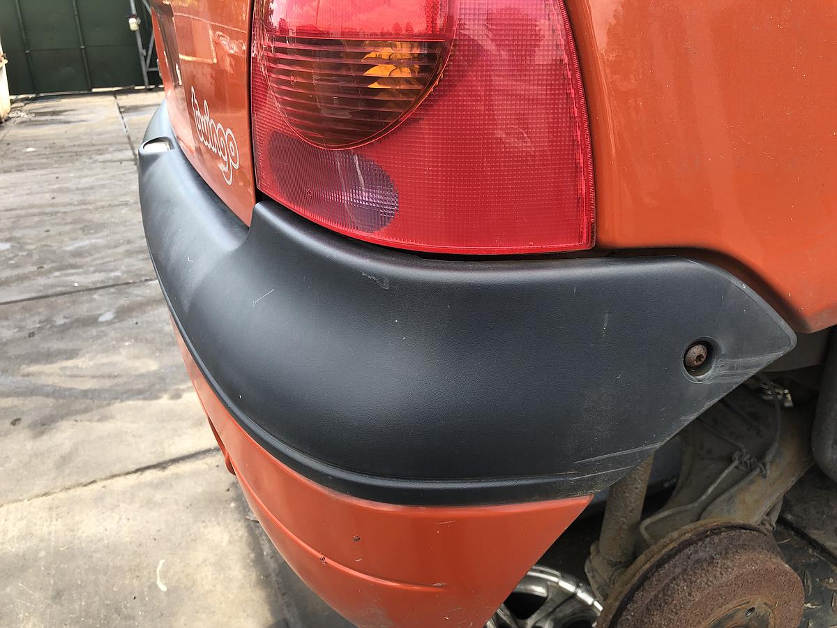 Renault Twingo I orig Stossfänger Stoßstange hinten OV327 Tropical Orange Bj 99