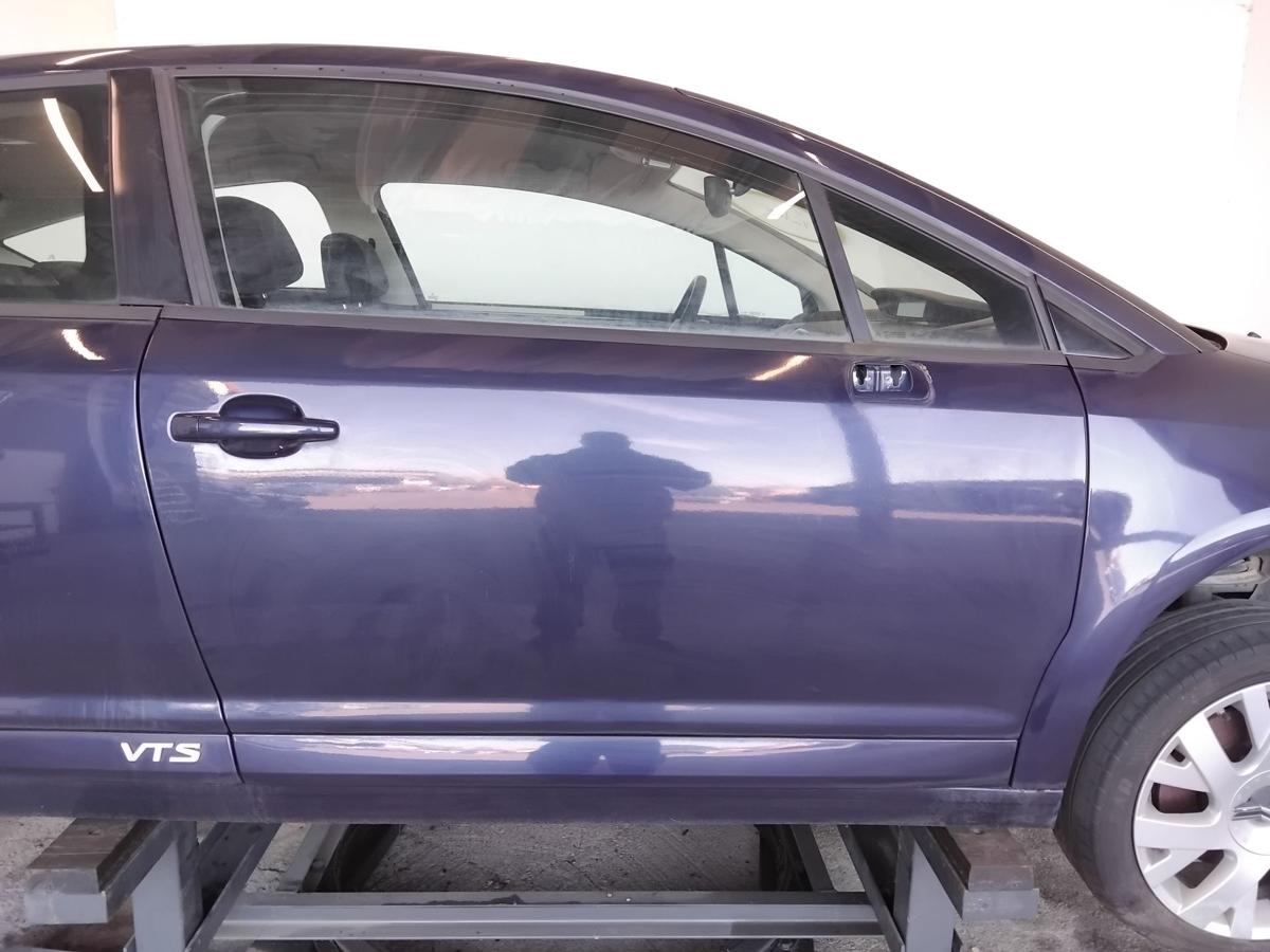 Citroen C4 Coupe T&uuml;r vorn rechts Beifahrert&uuml;r 3-t&uuml;rig KPU Oriental Blau BJ2007