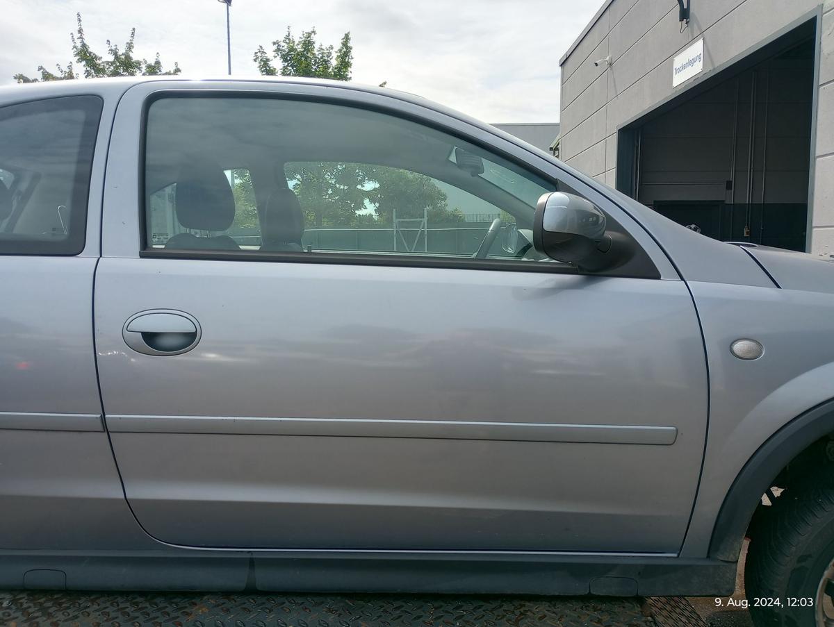 Opel Corsa C orig Tür rechts 3trg Beifahrertür Z163 Silber Facelift ab Bj 2004