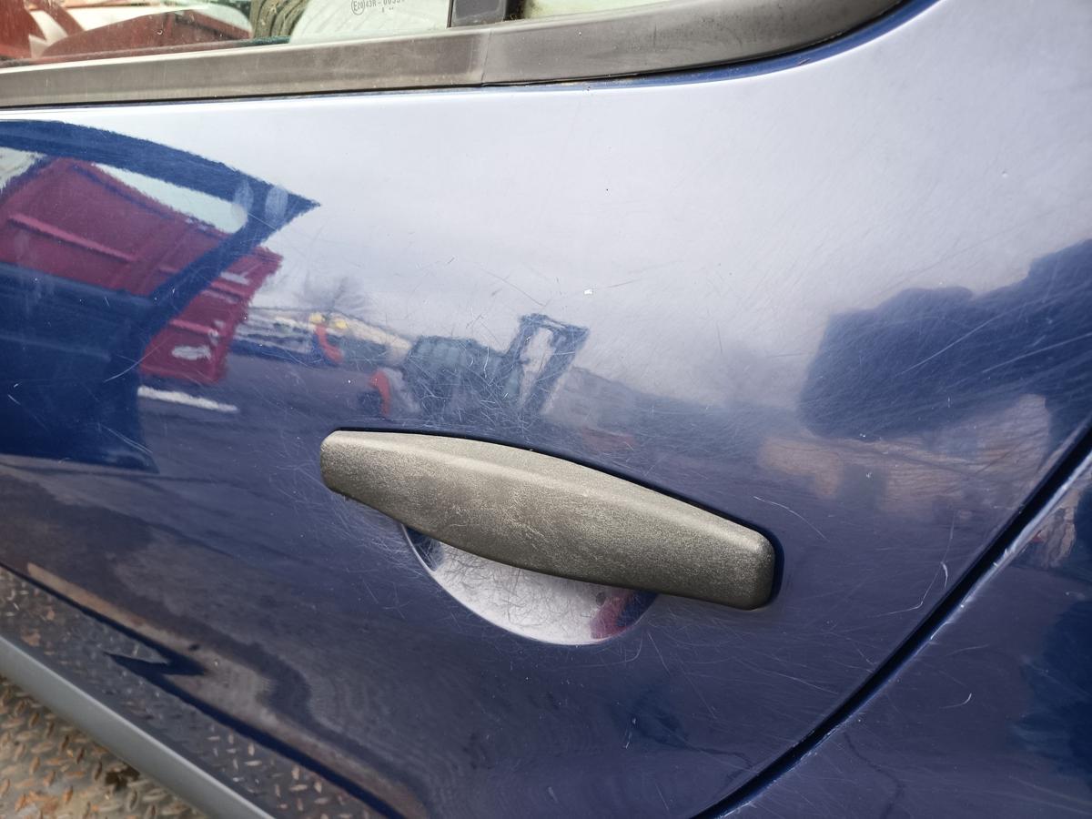 Dacia Sandero 1 original T&uuml;r hinten links Fond 61H Blue marine Bj 2009