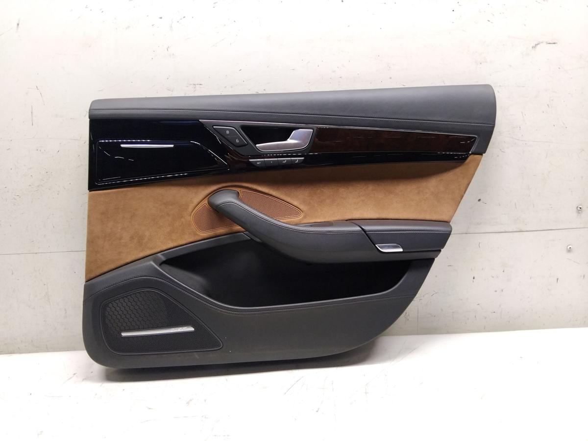 Audi A8L 4H orig T&uuml;rverkleidung hinten rechts Leder Alcantara Memory Lang BJ2015
