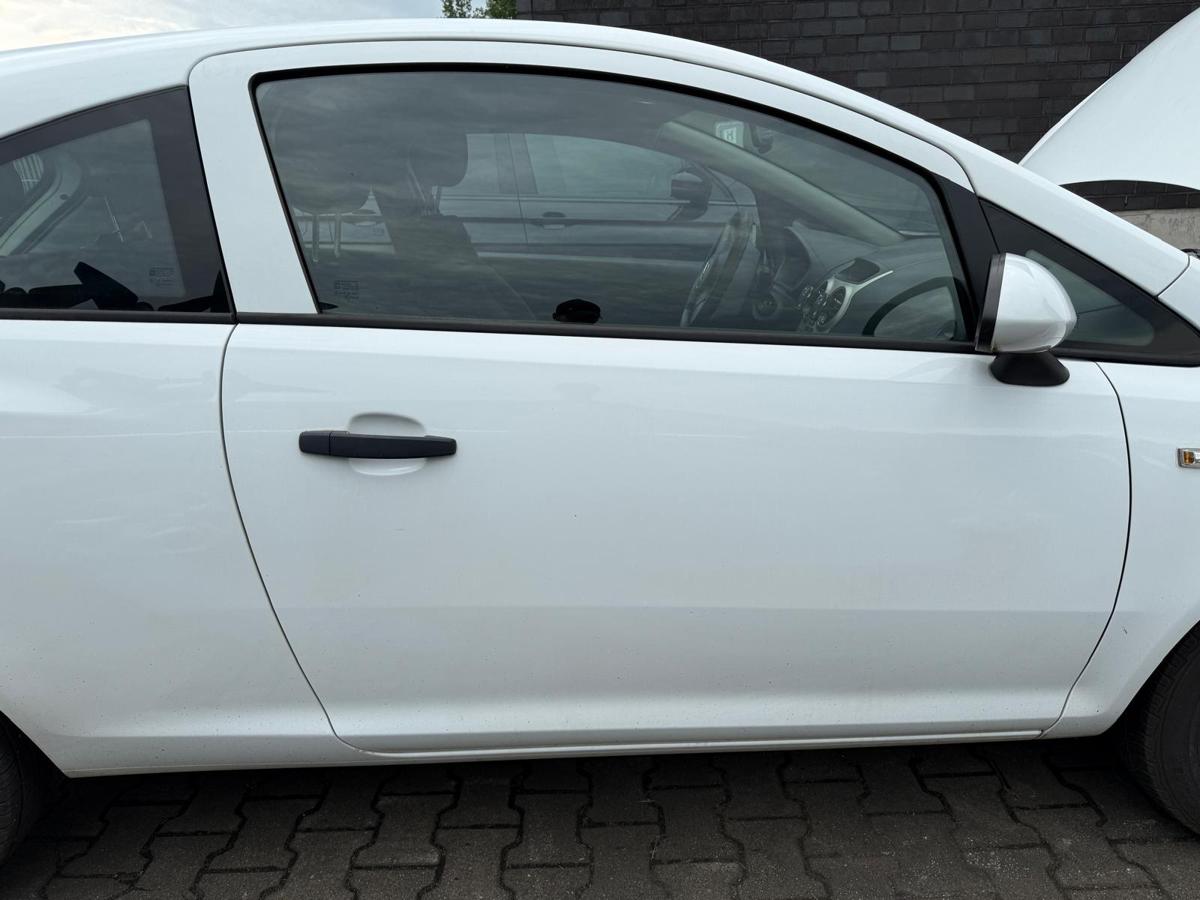 Opel Corsa D original Tür vorn rechts Z474 Casablancaweiss Rohbau 3-Türer BJ10