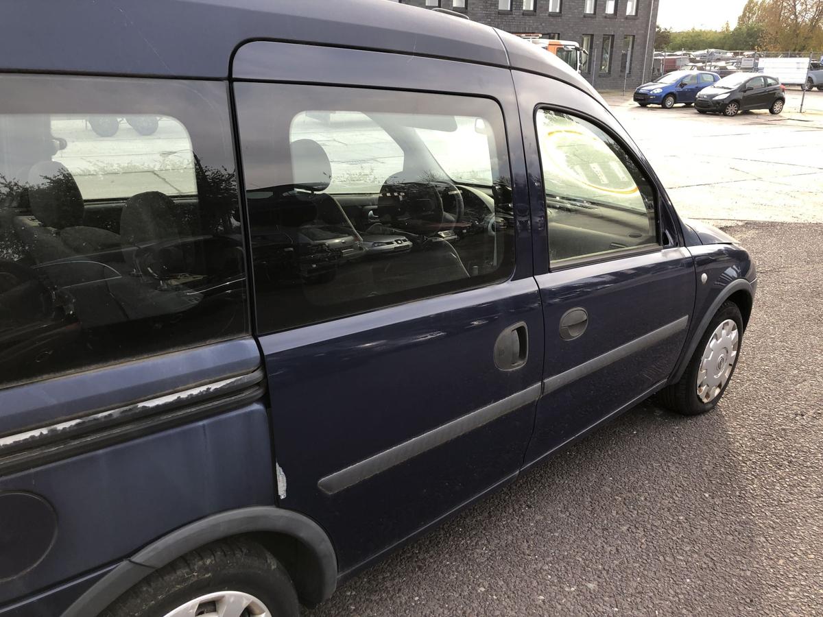 Schiebetür hinten rechts mit Scheibe 20Z Royalblau Opel Combo C