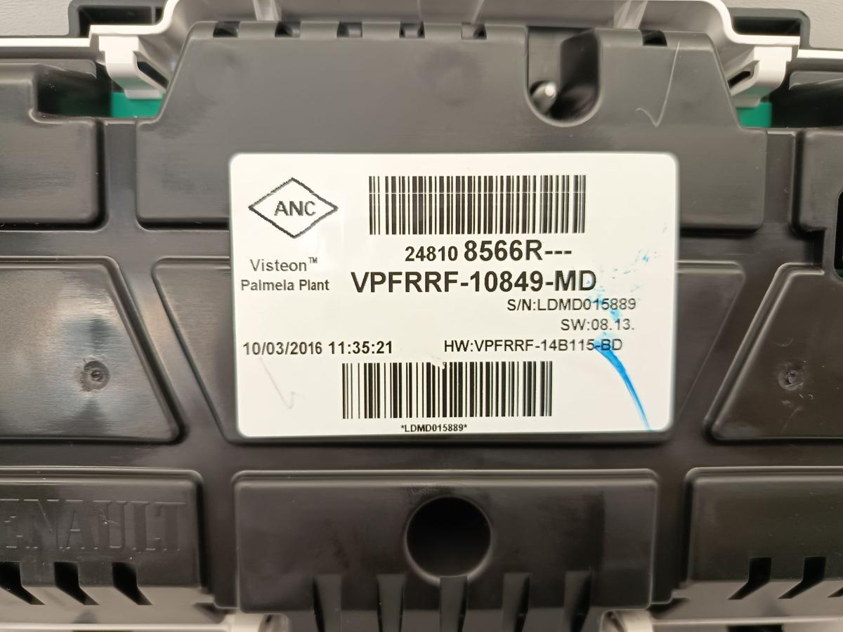 Renault Capture original Kombiinstrument Tacho 248108566R Baujahr 2016
