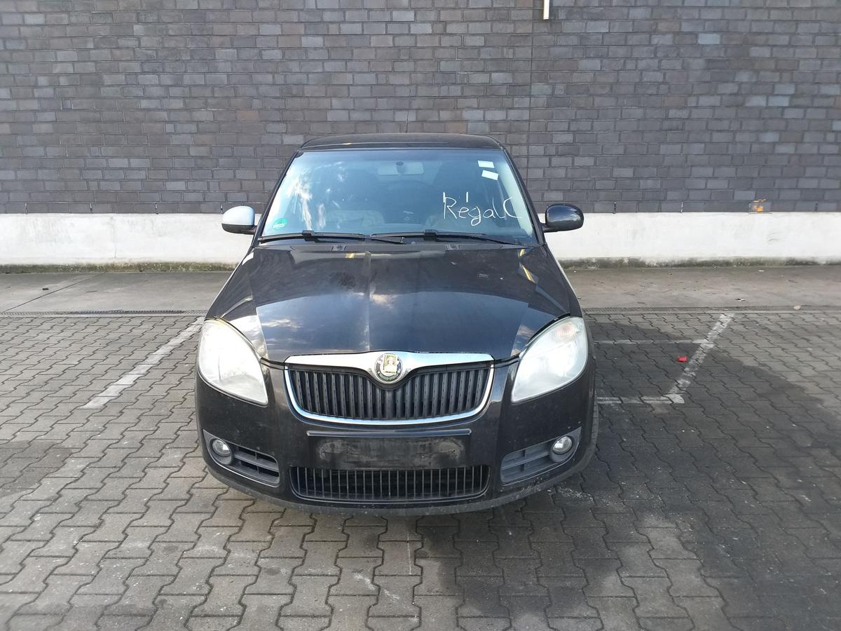 Skoda Fabia 2 5J original Tür hinten links 9910 schwarz manueller Fensterheber Bj.2008