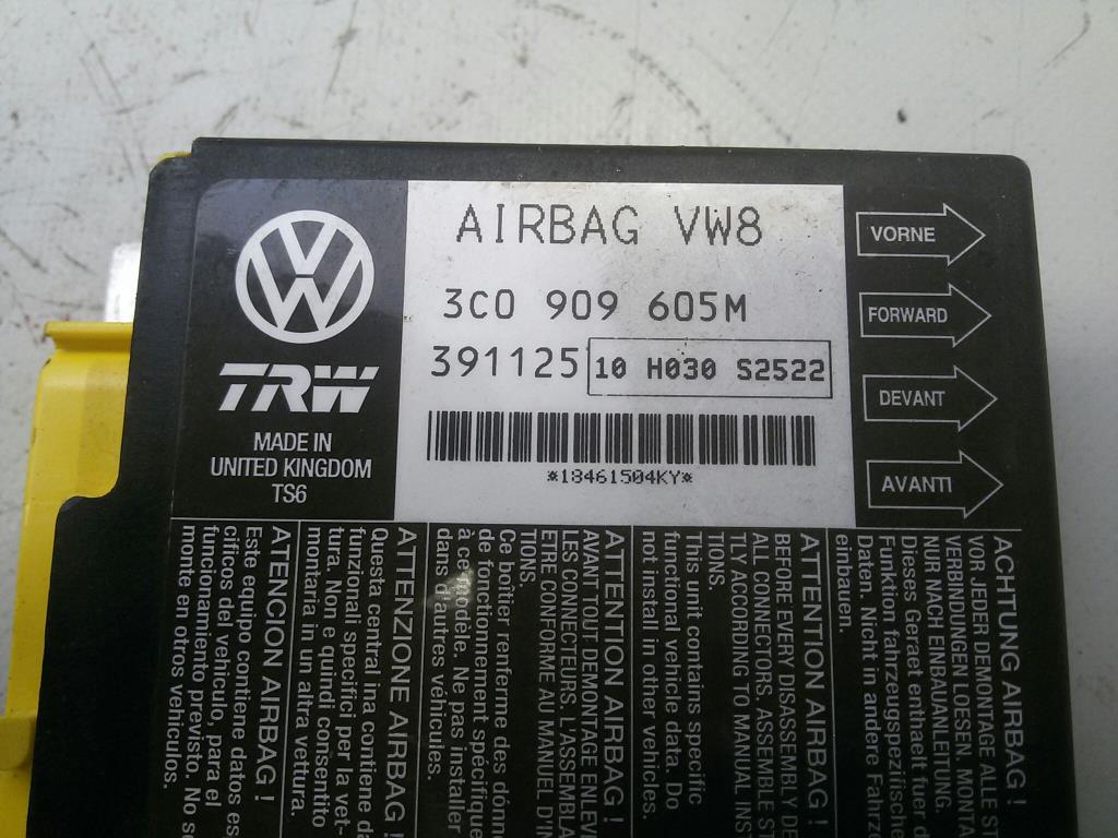 VW Passat 3C 3C0909605M Steuergerät Airbag original BJ2006