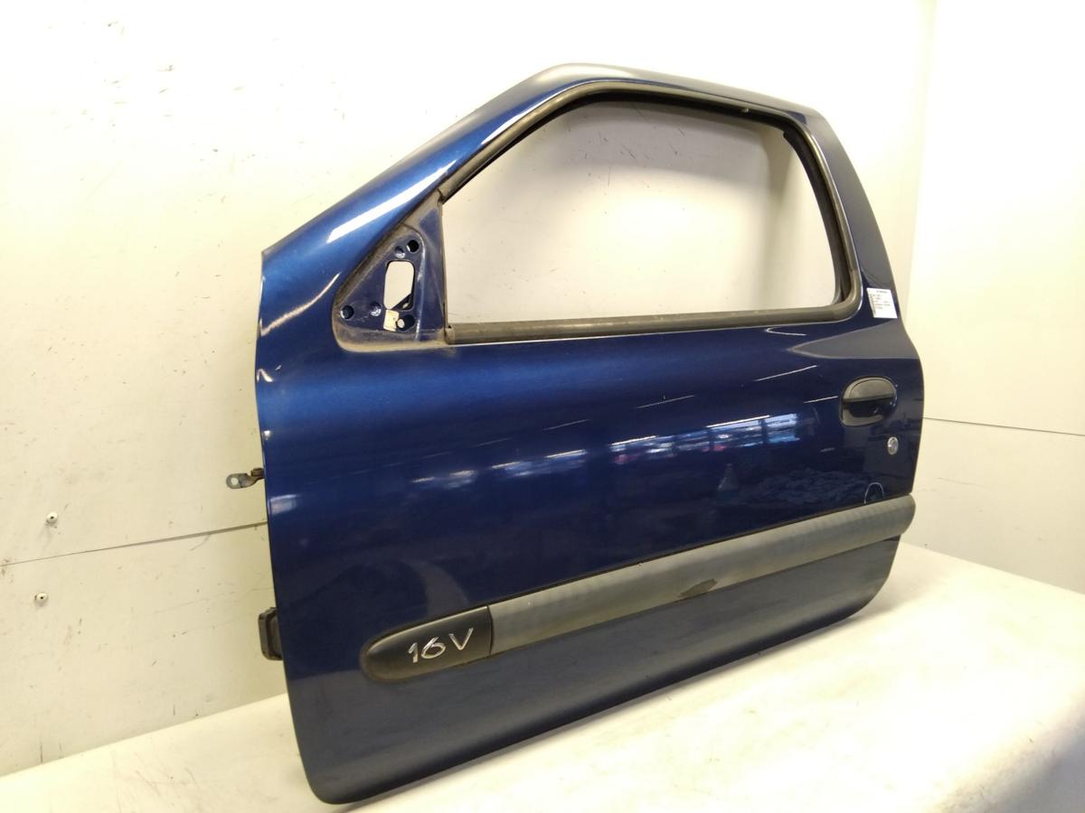 Renault Clio 2 T&uuml;r vorn links Fahrert&uuml;r 3-T&uuml;rer TED44 Bleu Odyssee BJ2002