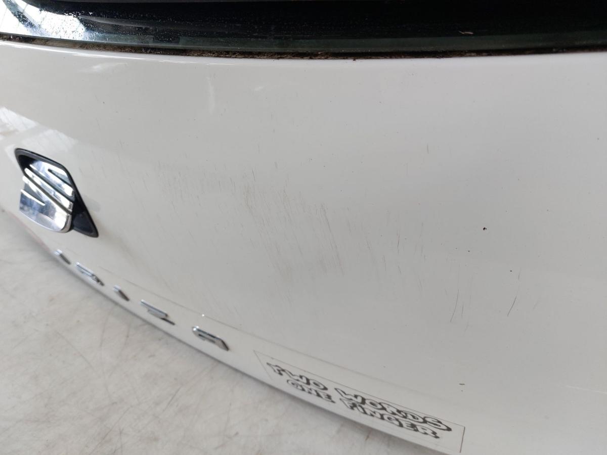 Seat Ibiza 6J Heckklappe mit Heckscheibe im Rohbau nur 5 t&uuml;rer LB9A Candywei&szlig;