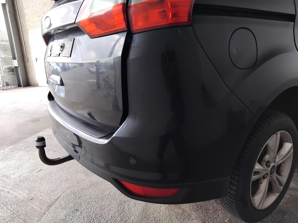 Ford Grand C-Max orig Sto&szlig;f&auml;nger Sto&szlig;stange hinten mit PDC BJ2012 Pantherschwarz