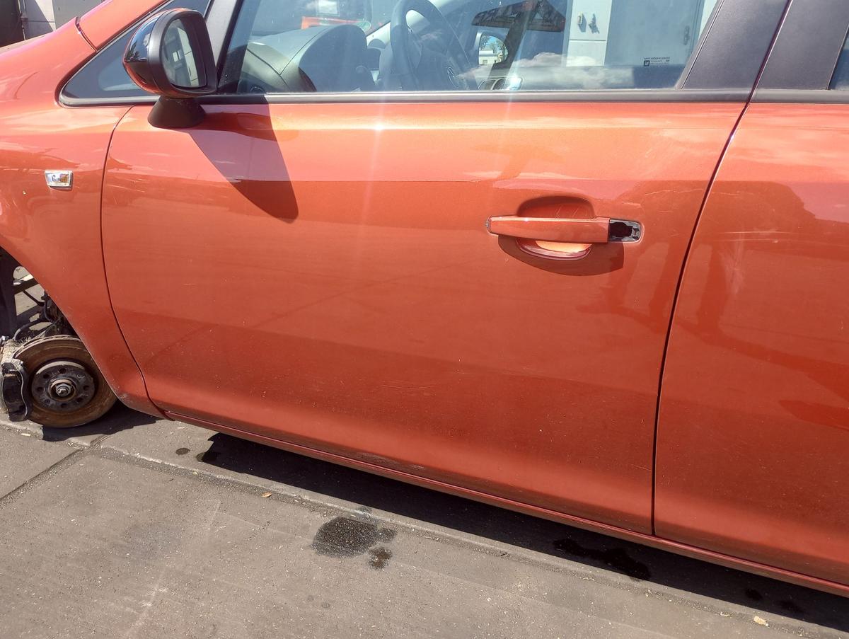 Opel Corsa D orig Tür vorn links 5Trg Fahrertür Z50K Curry Red Bj 2012