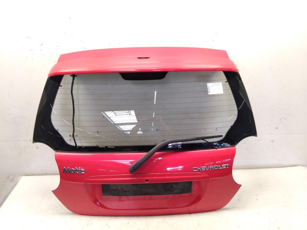 Chevrolet Matiz KLAK Heckklappe rot uni 71U Super Red mit Heckscheibe BJ2009