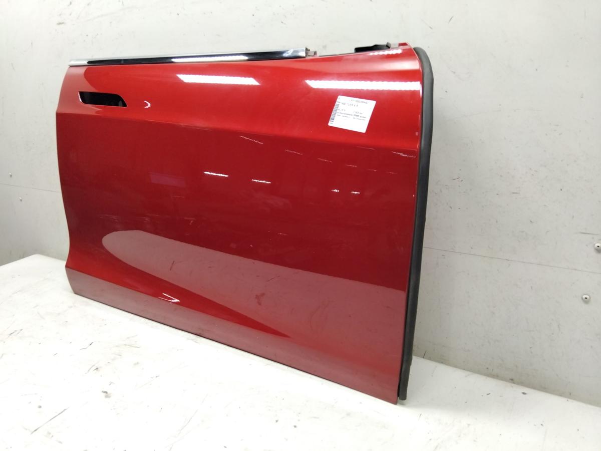 Tesla Model S T&uuml;r vorn rechts Beifahrert&uuml;r dunkelrotmet PPMR sunset red Bj.2019