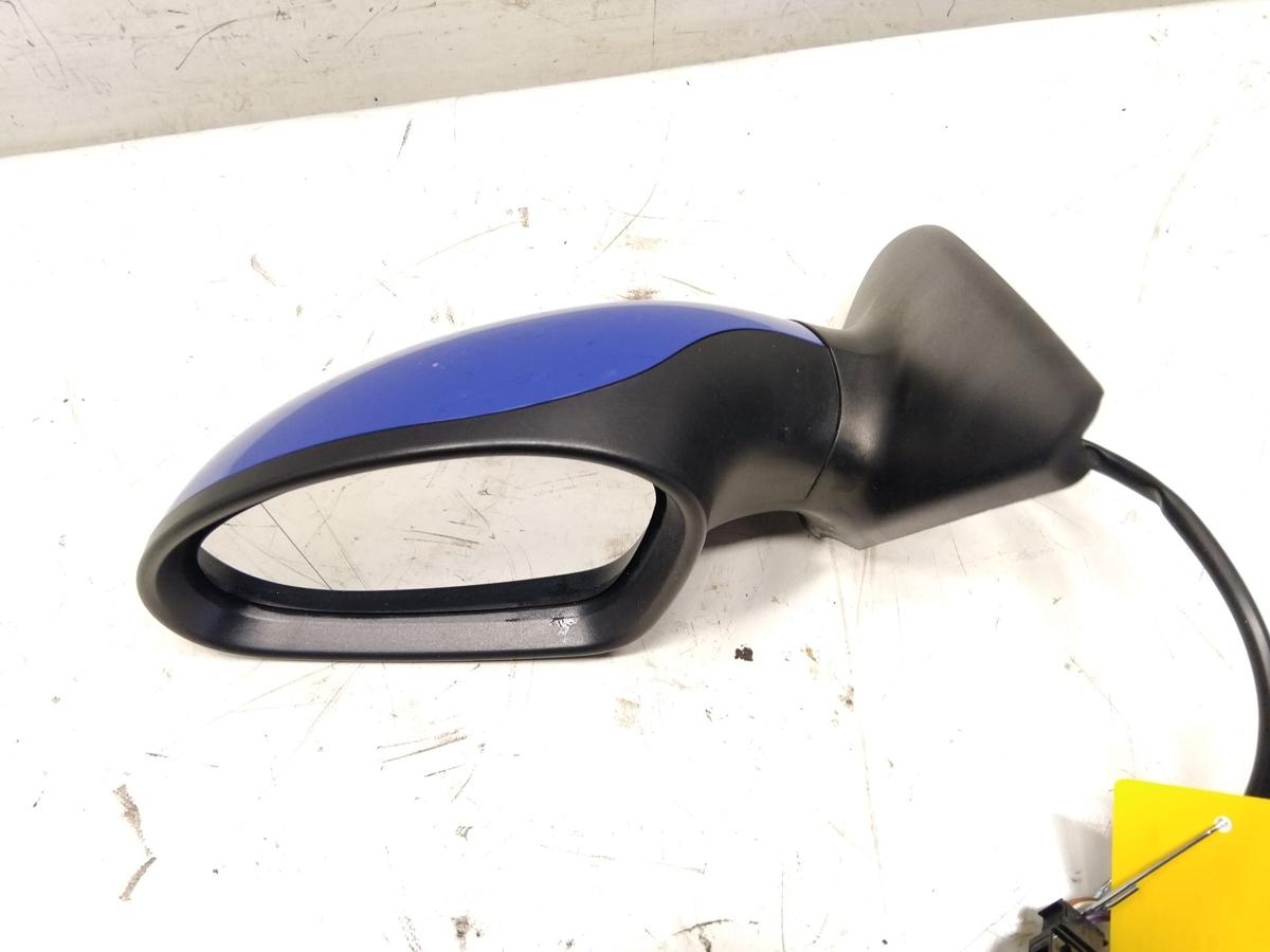 Seat Leon 1M original Au&szlig;enspiegel links elektrisch beheizt Facelift BJ2003 LS5G Canaria Blau