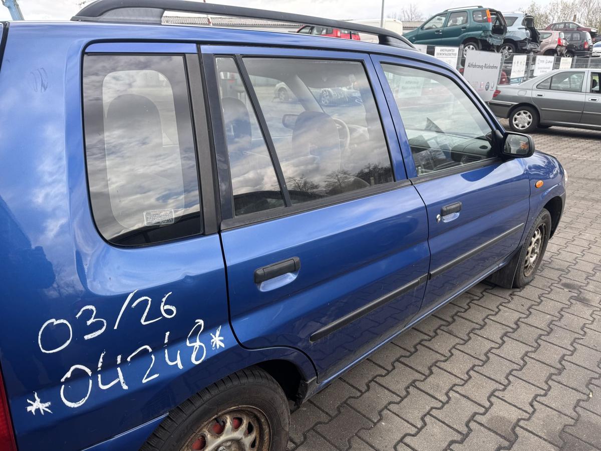 Mazda Demio original T&uuml;r hinten rechts 20P Innocent Blue Pearl Bj.2000