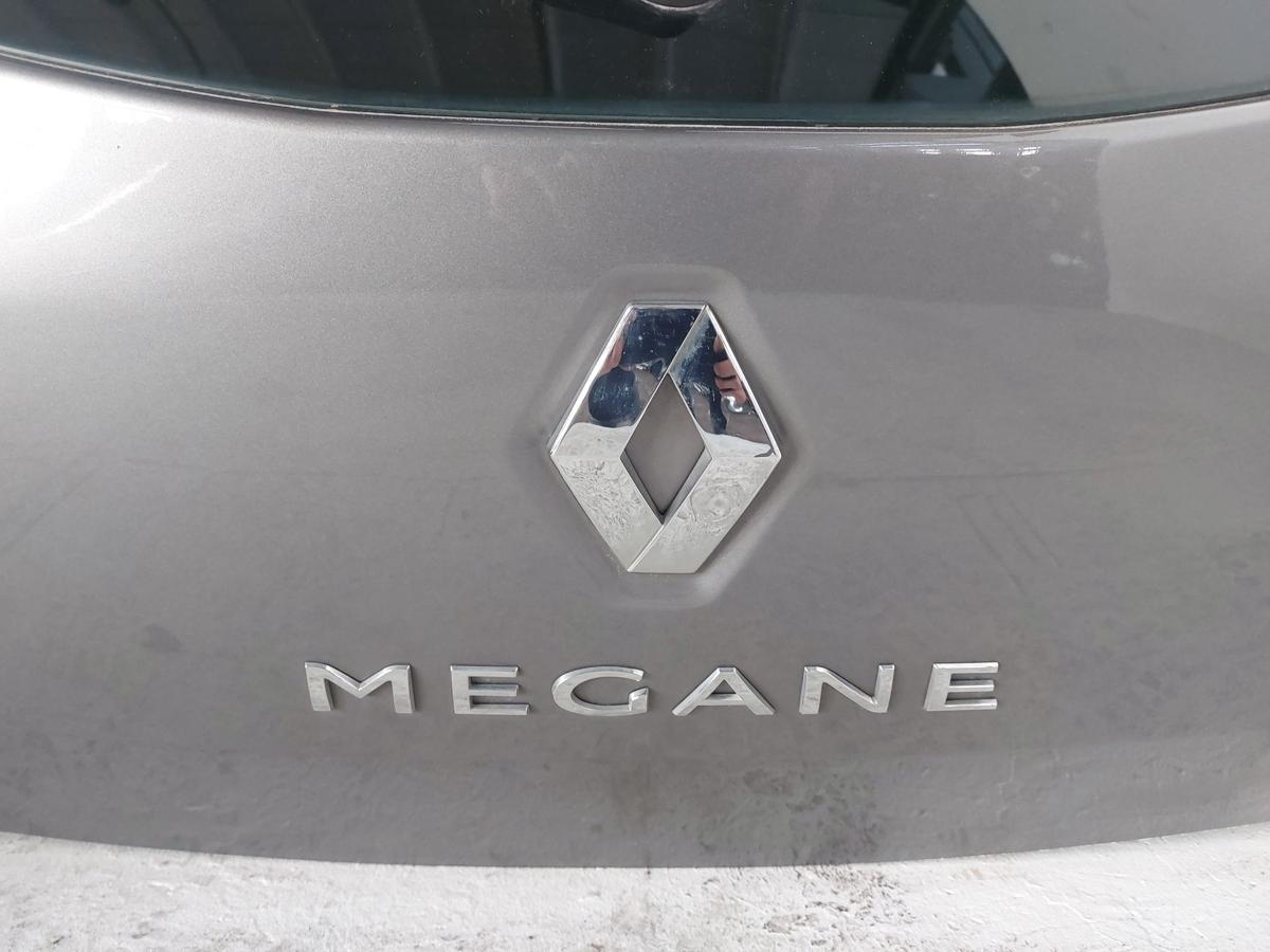 Renault Megane III 3 Heckklappe mit Heckscheibe 5 t&uuml;rer TEKNG grau Kofferklappe