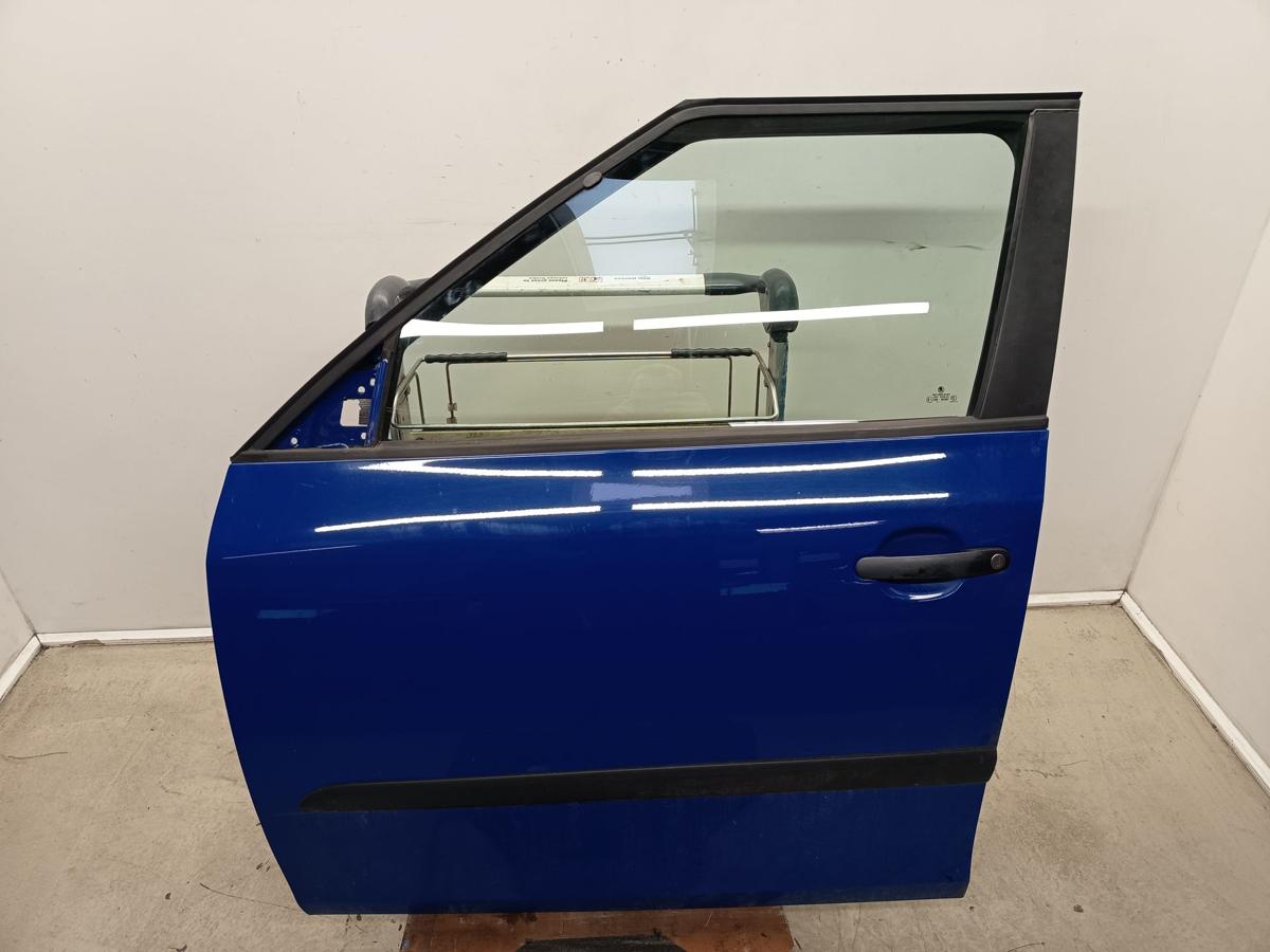 Skoda Fabia 5J original T&uuml;r vorne links LF5K Dynamikblau Baujahr 2009