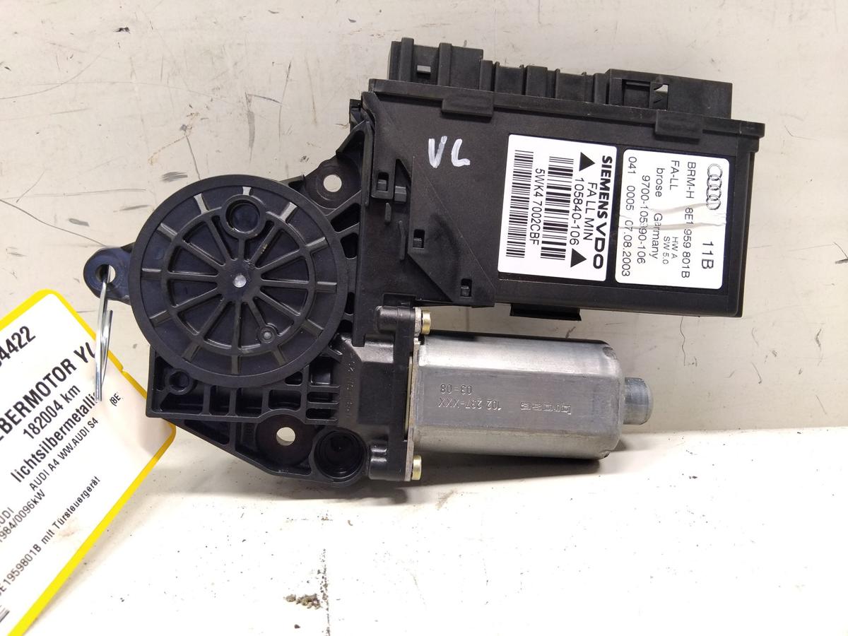 Audi A4 8E B6 orig Fensterhebermotor vorn links mit T&uuml;rsteuerger&auml;t BJ2003