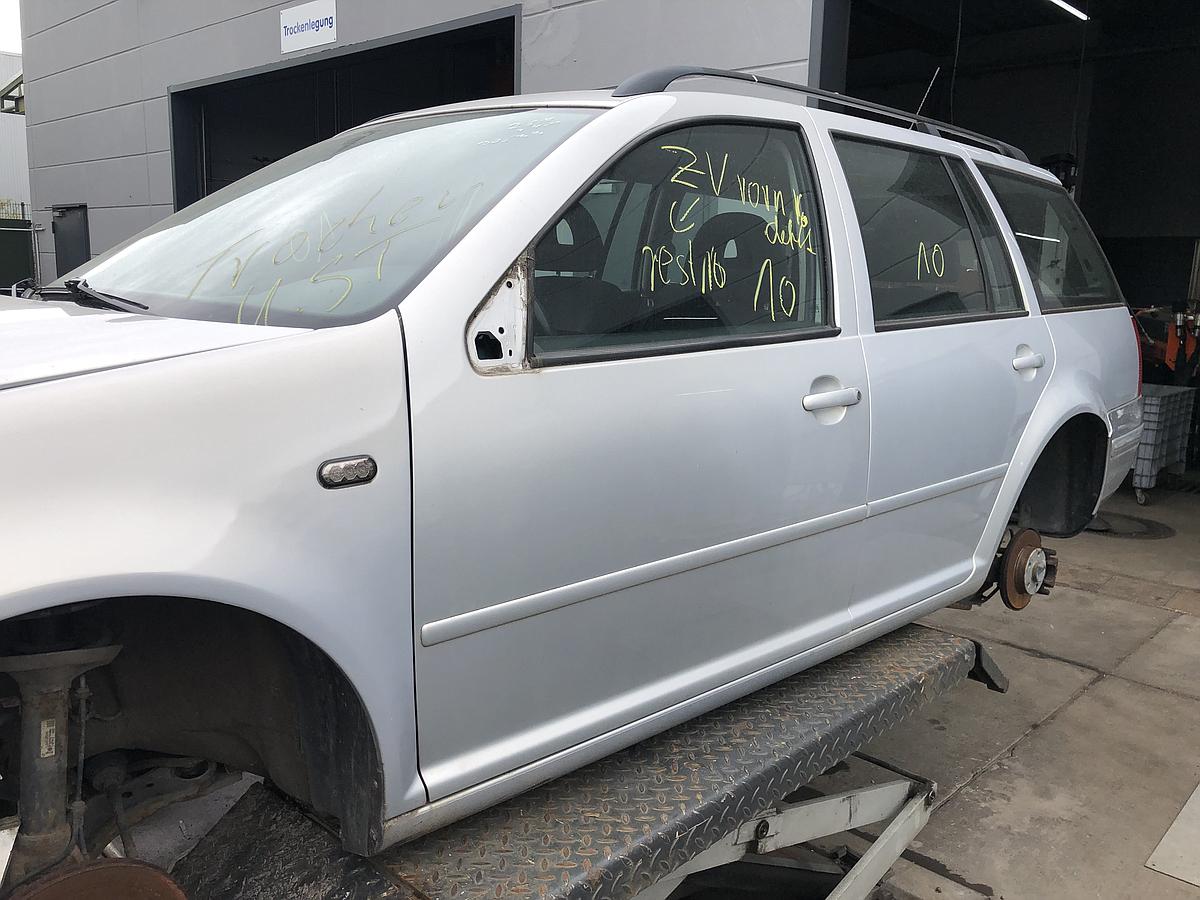 VW Golf IV 4 Bora Variant orig Tür vorn links Fahrertür B7Z Satinsilber Bj 99