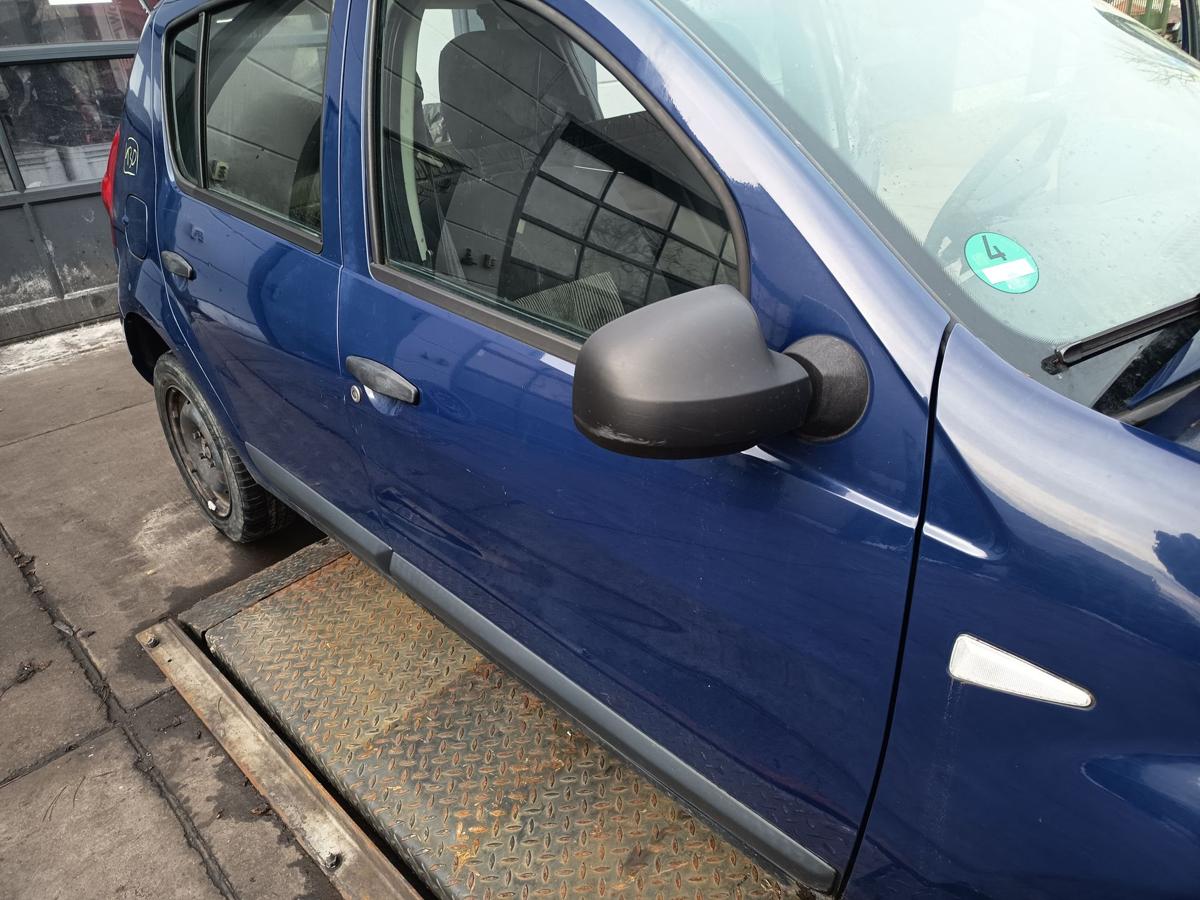 Dacia Sandero 1 original T&uuml;r vorn rechts Beifahrer 61H Blue marine Bj 2009
