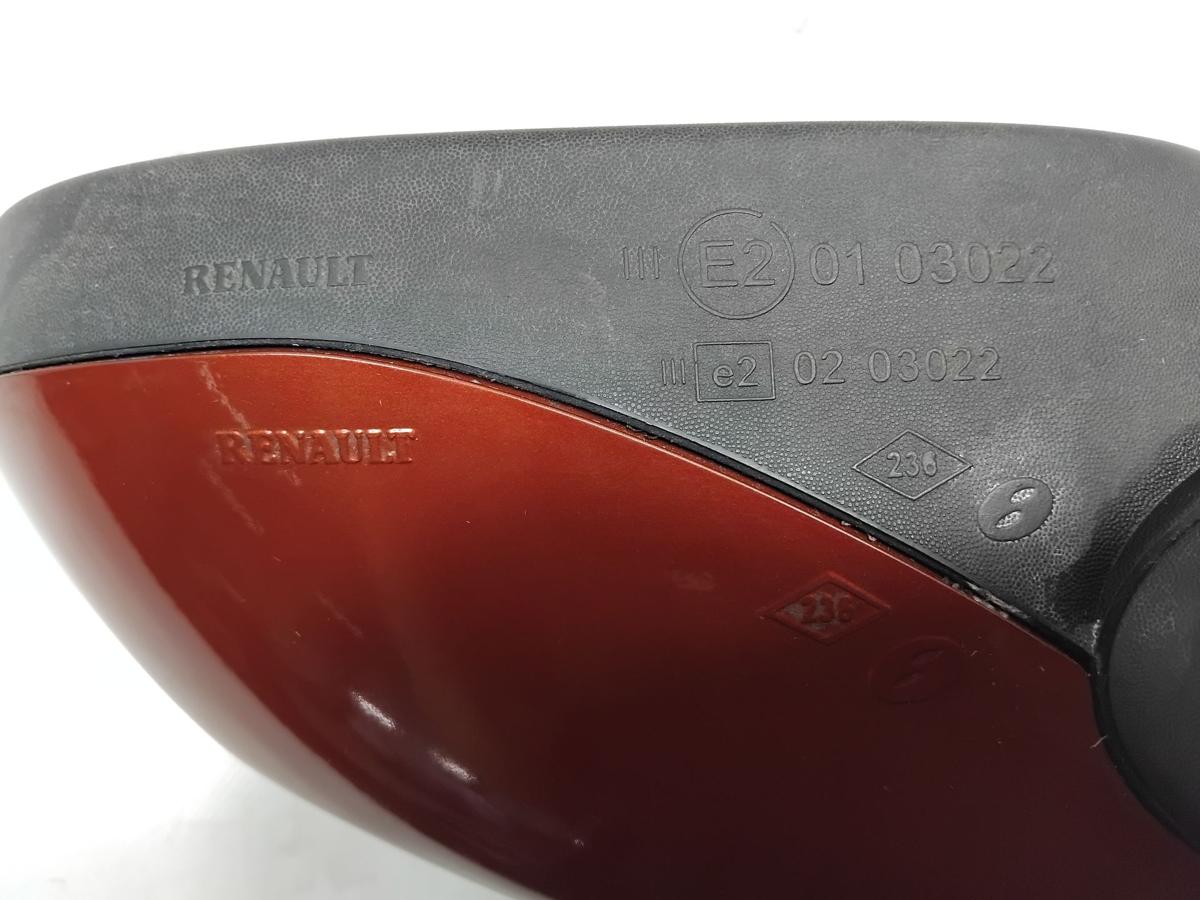 Renault Modus original Au&szlig;enspiegel links feuerrotmetallic TE876 Bj.2005 elektrisch