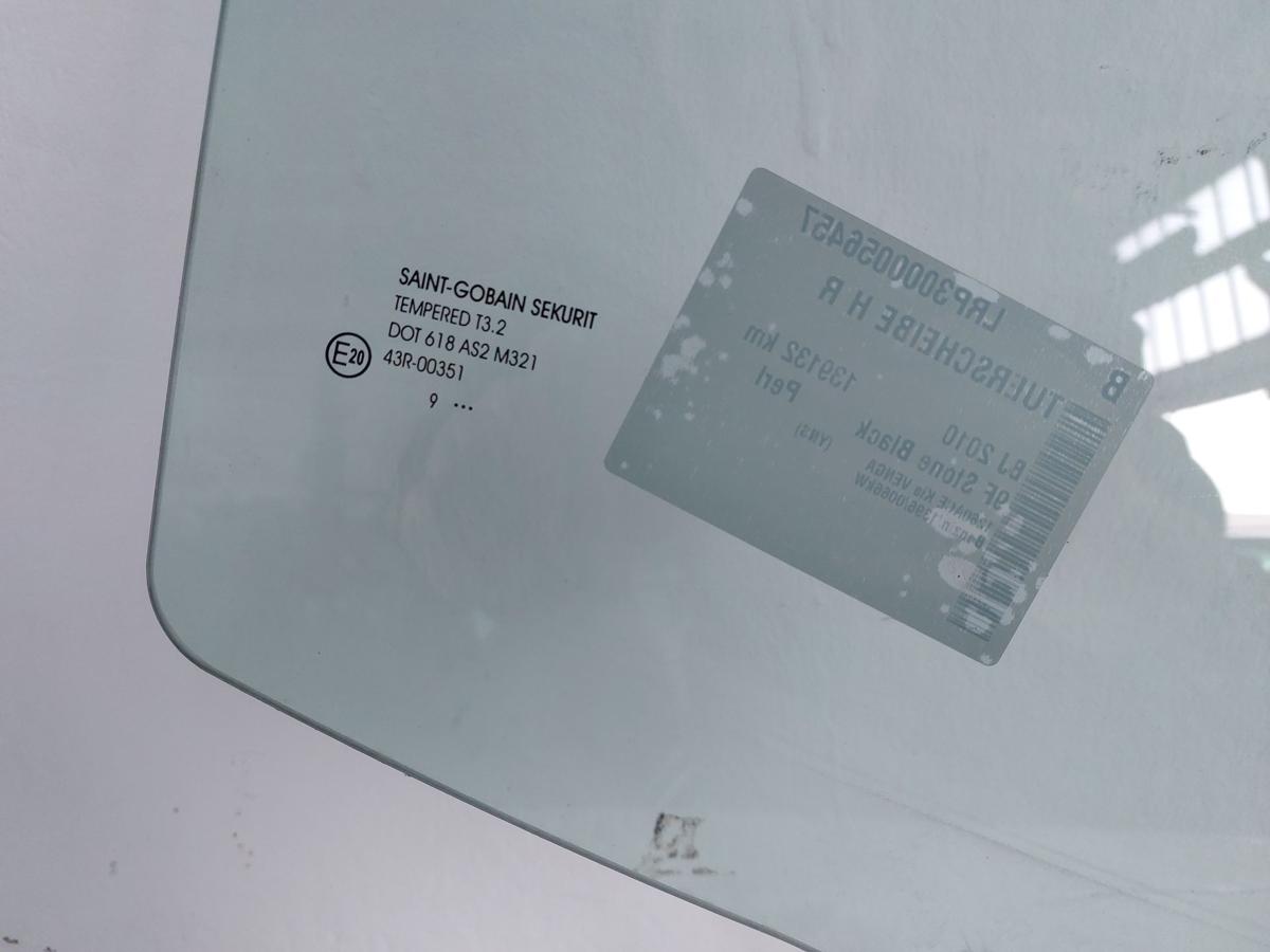 Kia Venga YN T&uuml;rscheibe hinten rechts Fondt&uuml;r Seitenscheibe Colorglas