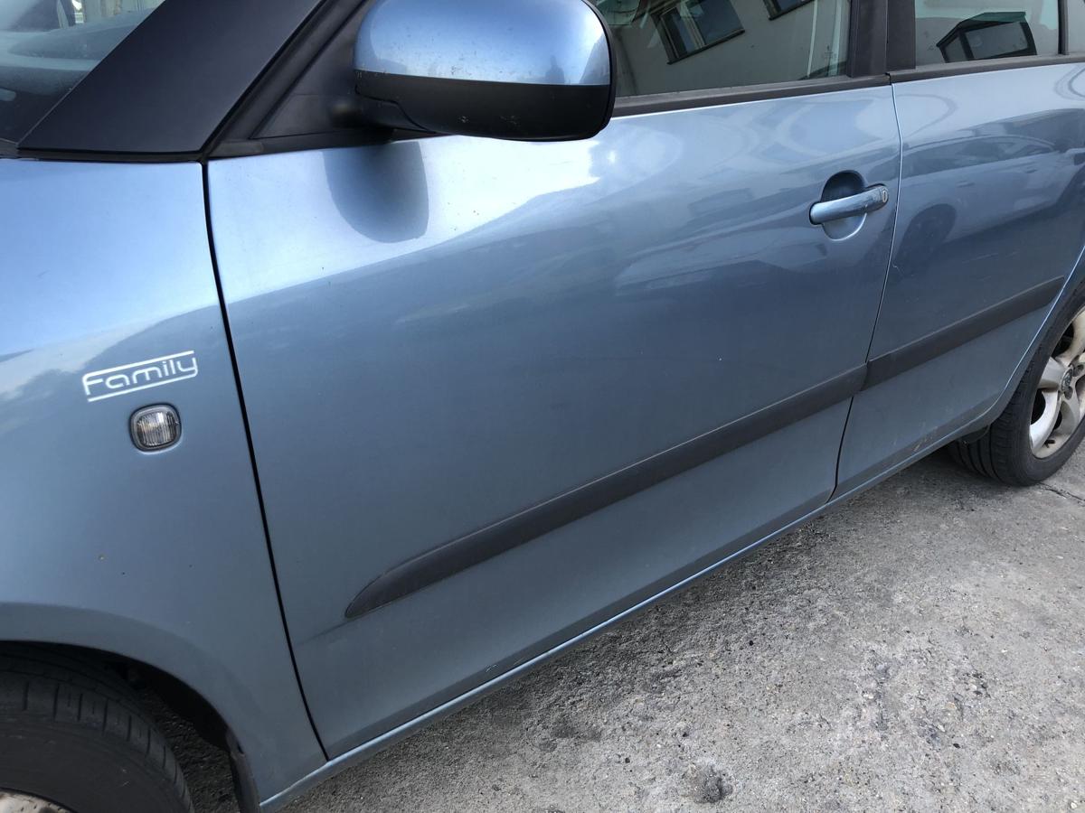 Skoda Fabia II 2 Typ 5J T&uuml;r vorn links Fahrert&uuml;r im Rohbau LF5X Satin Grey