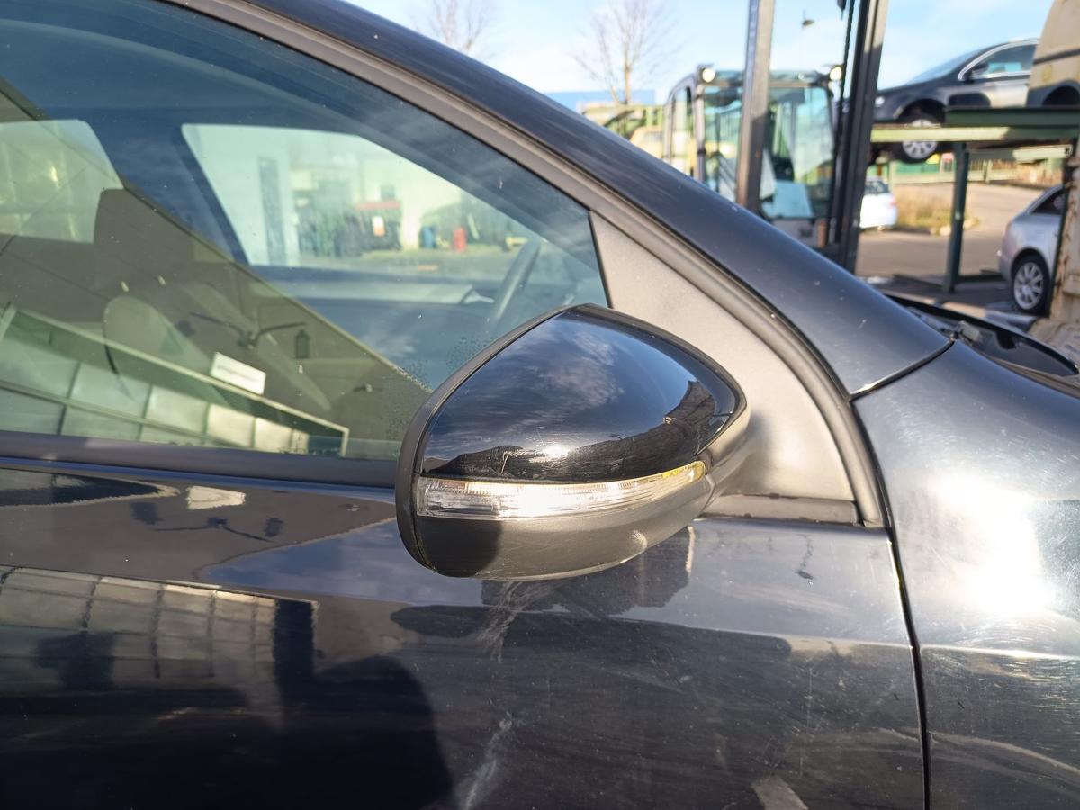 VW Golf VI 6 orig elektrisch verstellbar Spiegel rechts 3trg L041 Schwarz Bj2009