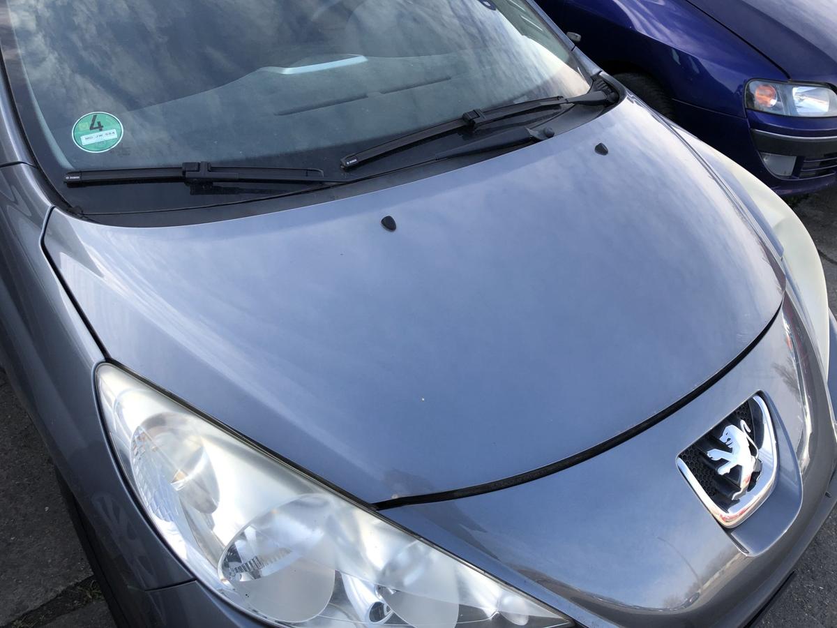 Peugeot 207 SW Typ WE Motorhaube Haube Klappe Deckel vorn KTH Thorium Grau