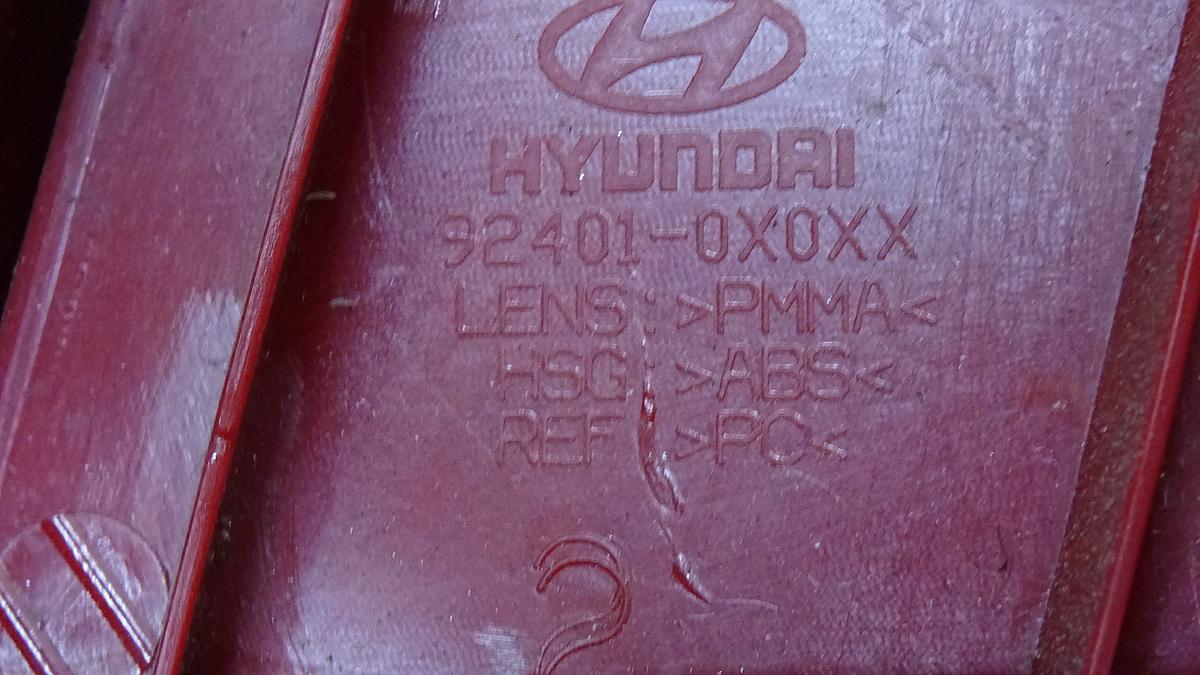 Hyundai i10 Rückleuchte Rücklicht links Bj2009 924010X0XX Modell bis 2011