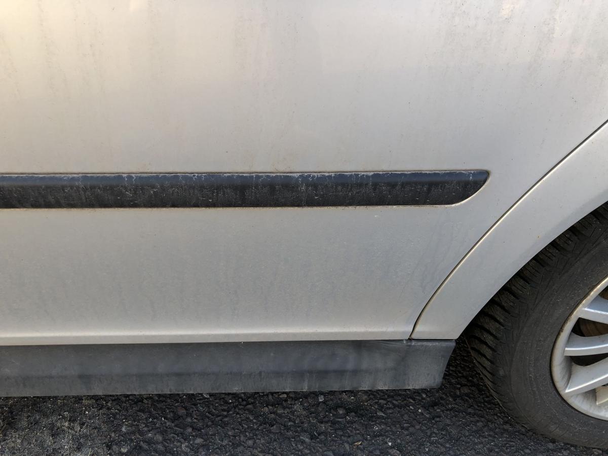 Saab 9-3 Typ YS3F T&uuml;r hinten links Limo Rohbau silber Autot&uuml;r Fondt&uuml;r