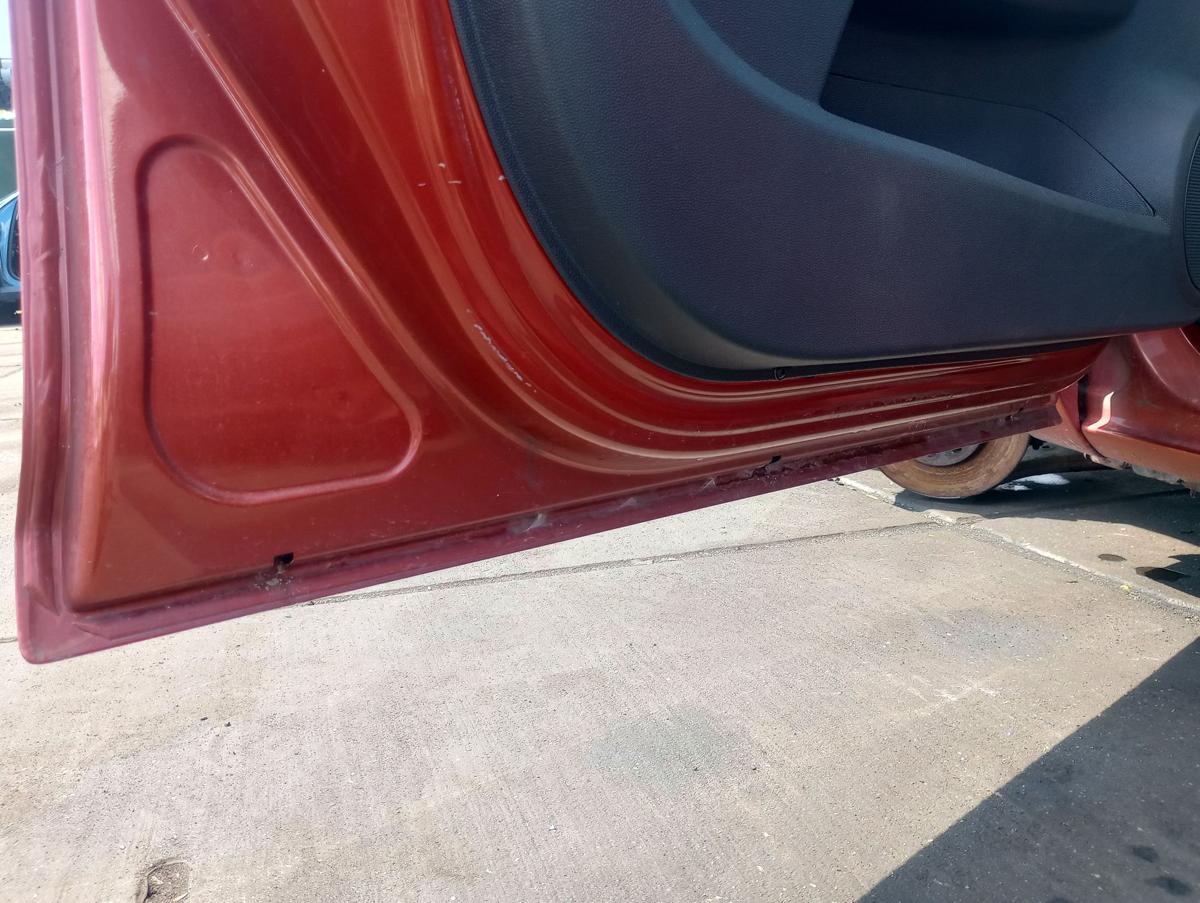 Opel Corsa D orig Tür vorn links 5Trg Fahrertür Z50K Curry Red Bj 2012
