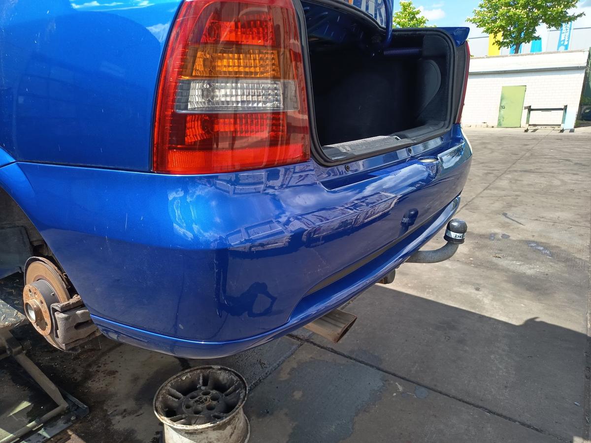 Opel Astra G Coupe original Sto&szlig;stange F&auml;nger hinten Heck 2KU Europablau Bj 2002