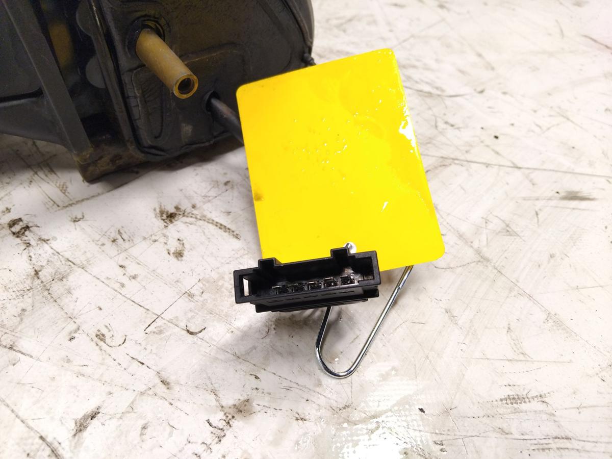 VW Golf 3 1H original Au&szlig;enspiegel links Satinsilber elektrisch beheizt BJ1998