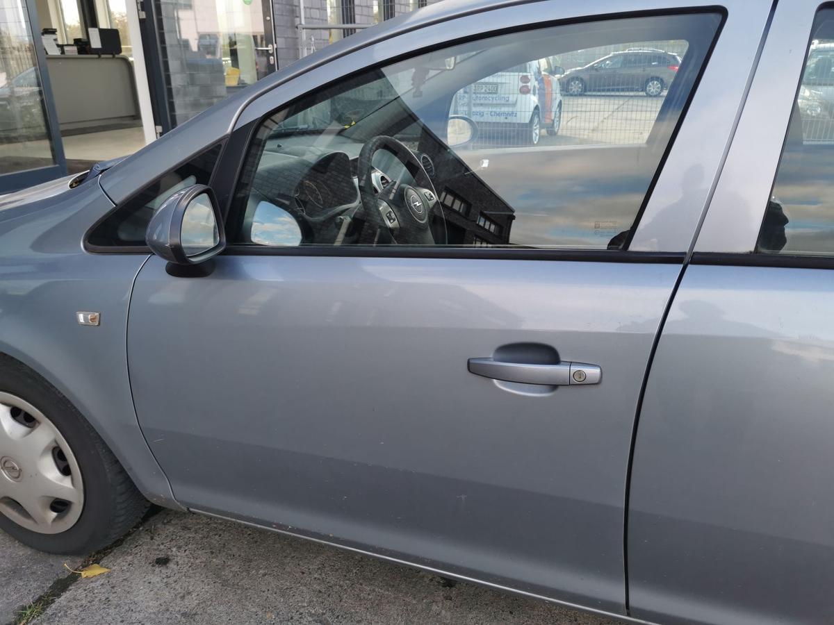 Opel Corsa D Fahrertür Tür Autotür Rohbautür vorn links 5trg Z163 Lichtsilber