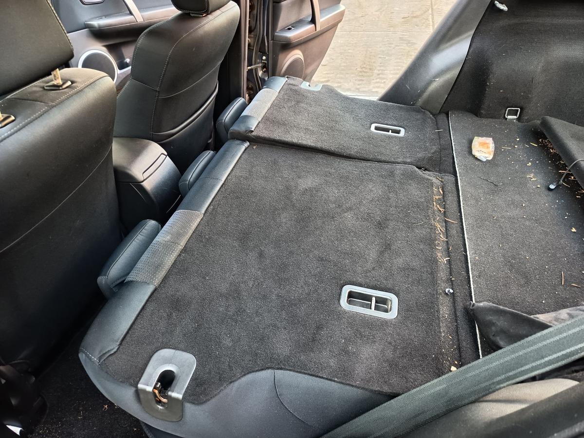 Mazda 6 GH original R&uuml;cksitzbank komplett Stoff schwarz grau Bj 2009