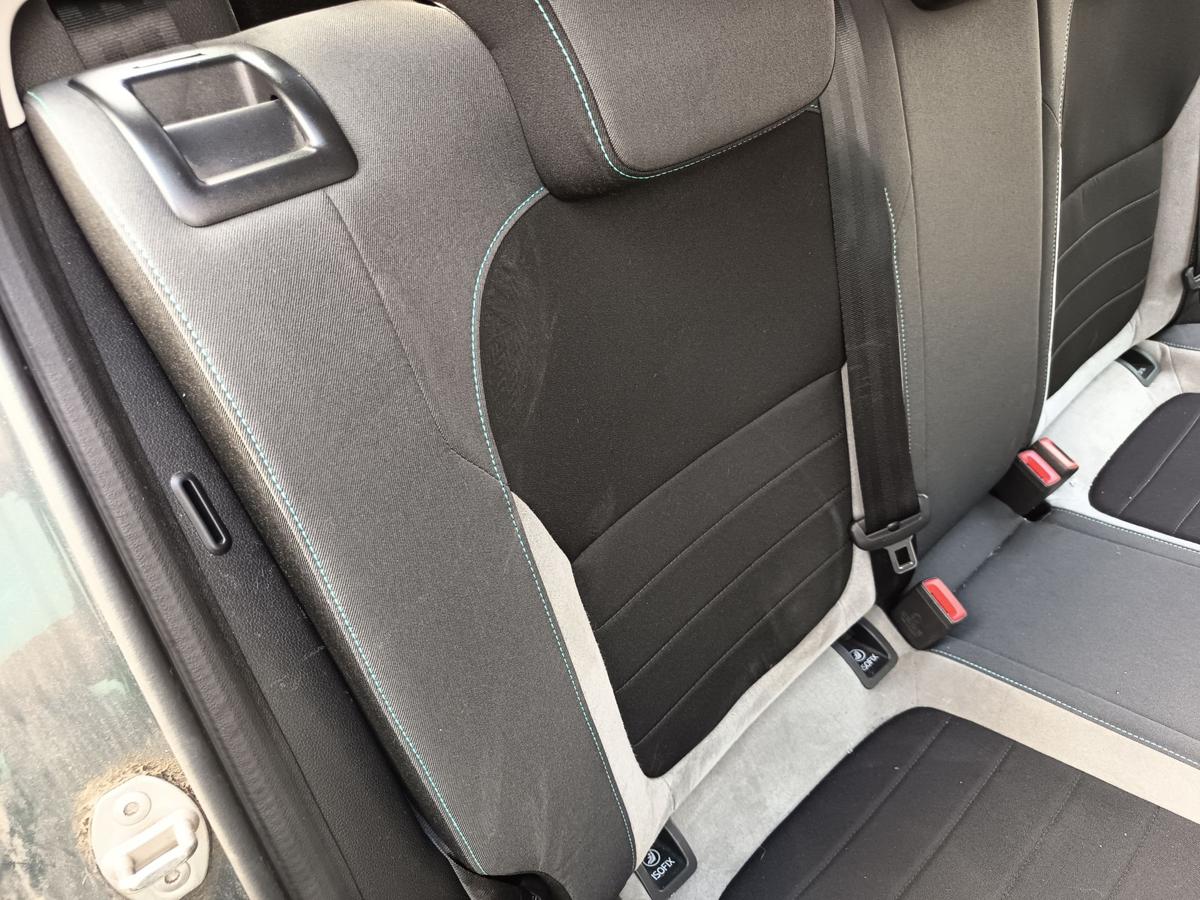 Skoda Fabia III NJ original R&uuml;cksitzbank Fond geteilt Stoff/Alcantara Bj 2015