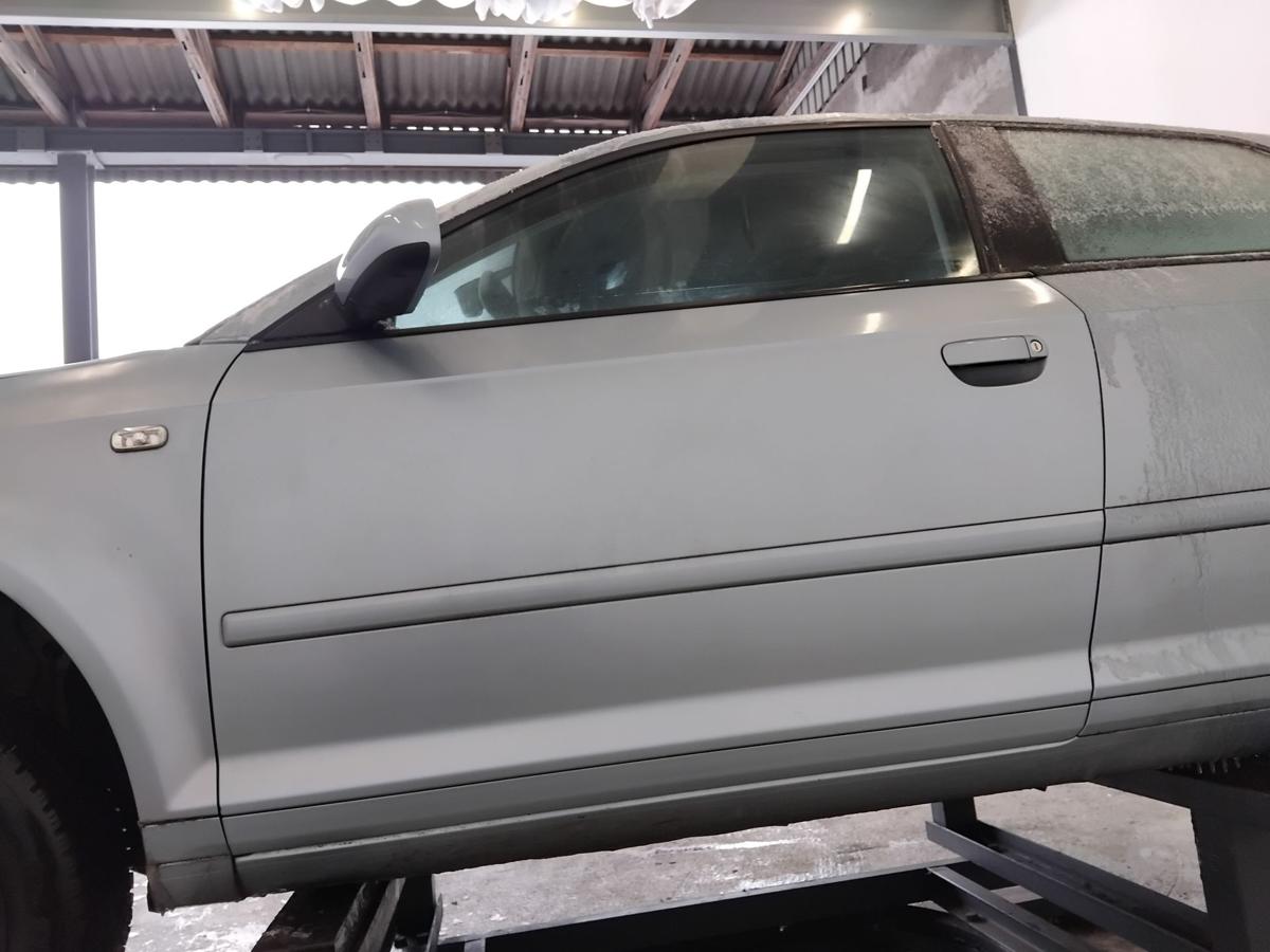 Audi A3 8P T&uuml;r vorn links Fahrert&uuml;r 3-T&uuml;rer LY5J Liquidblaumetallic BJ2007