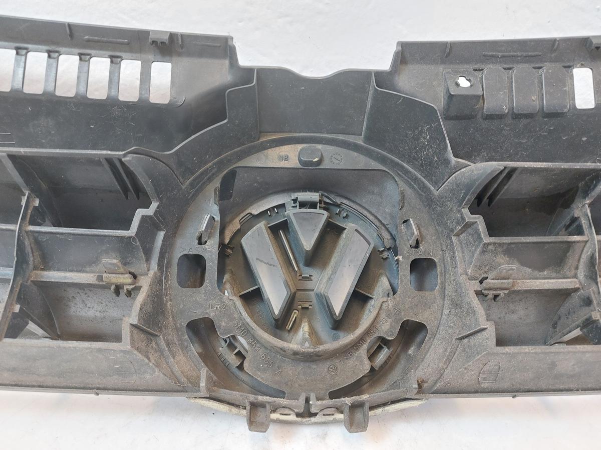 VW Golf Plus 5M Grill Kühlergrill Frontgrill mit Logo LA7T United Grey Met