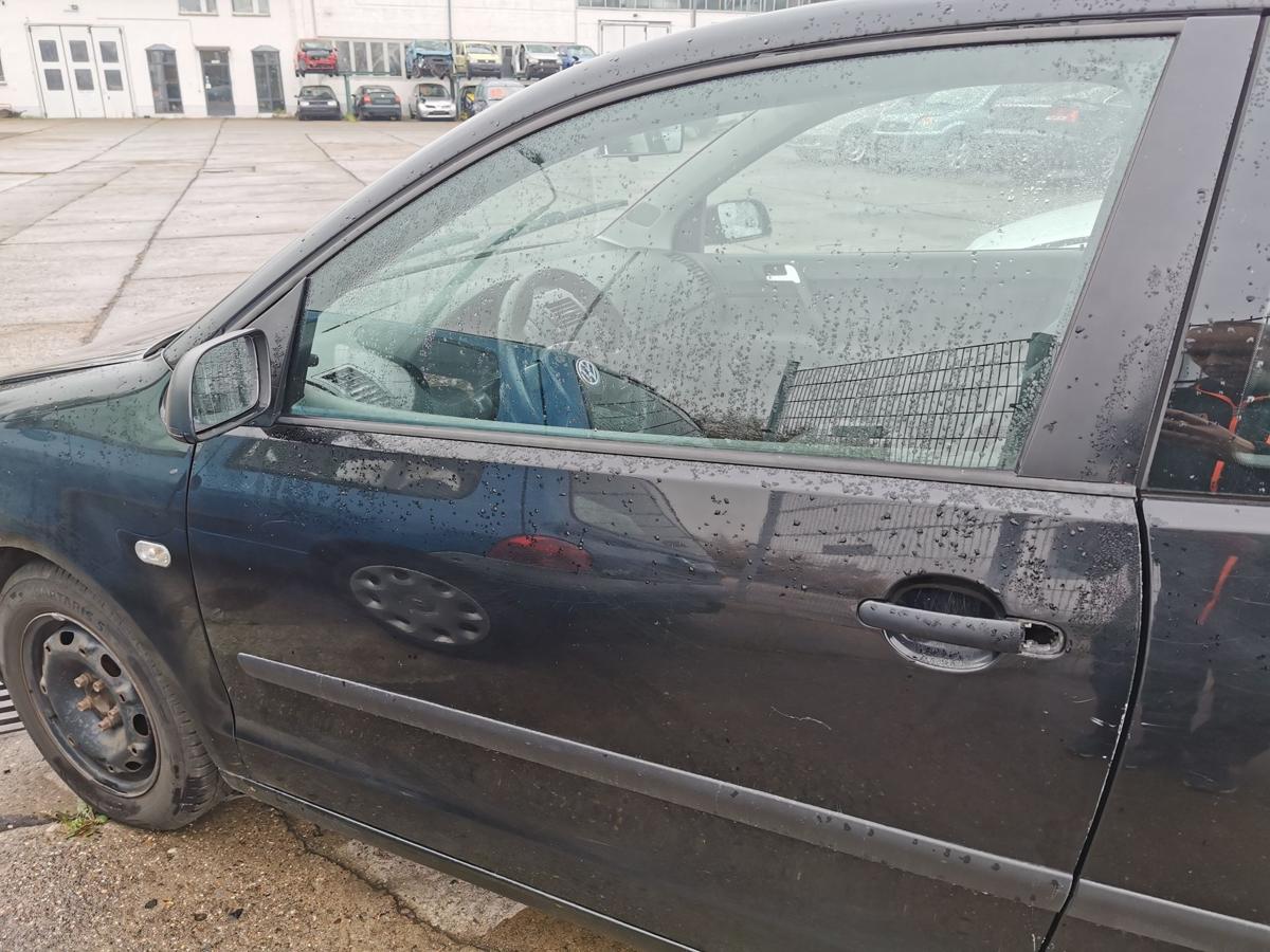 VW Polo 9N1 Beifahrertür Tür Autotür vorn links Roh L041 Brillantschwarz 3türig
