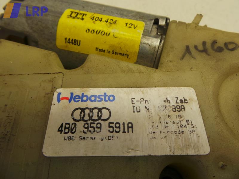 AUDI A6 (4B,BIS 05/01) BJ1998 SCHIEBEDACHMOTOR 4B0959591A WEBASTO ITT AUTOMOTIVE 404.424