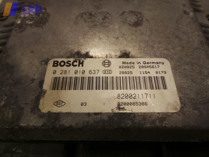 Renault Laguna II Bj.02 Motorsteuergerät 8200211711 0281010637 Bosch