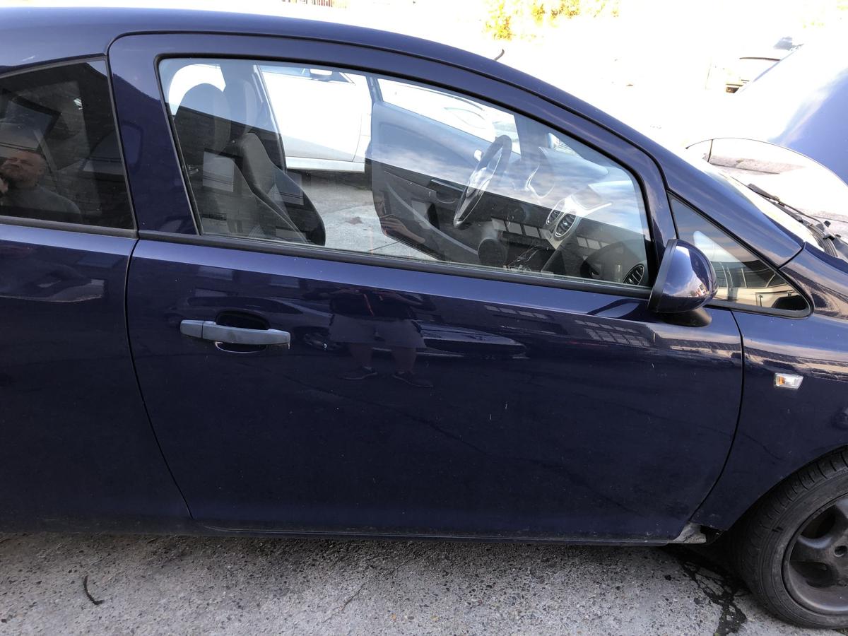 Opel Corsa D Tür vorn rechts Beifahrertür nur für 3 türer Z20Z Royalblau