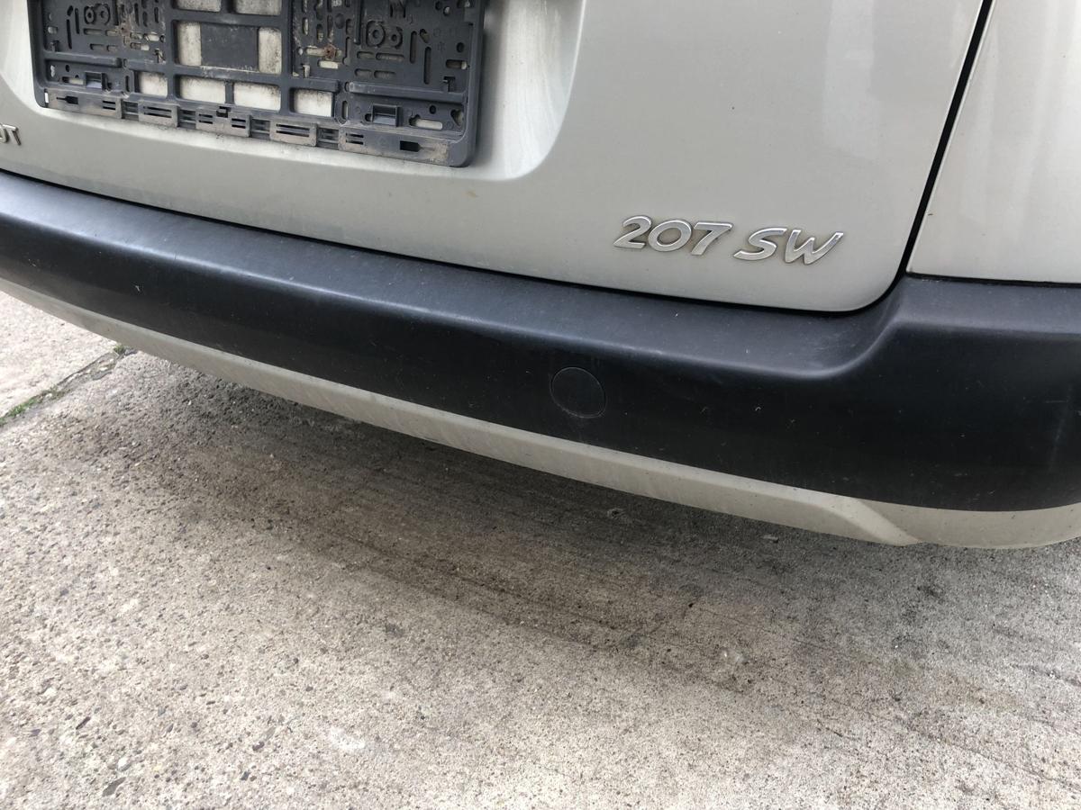 Peugeot 207 SW Typ WE Sto&szlig;f&auml;nger hinten Hecksch&uuml;rze Kombi ETS Gris Cendre Met