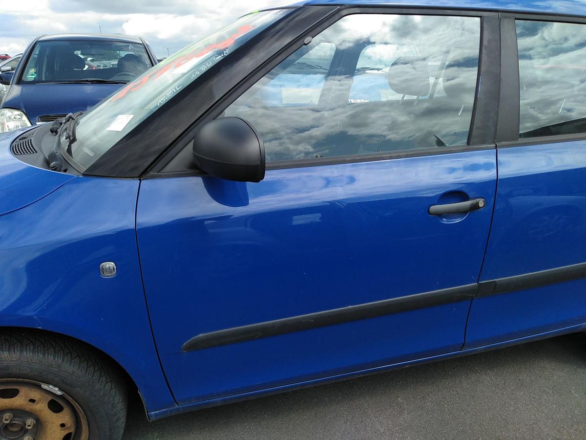Skoda Fabia 2 5J T&uuml;r vorn links Fahrert&uuml;r dynamicblau 4590 LF5K Bj.2009
