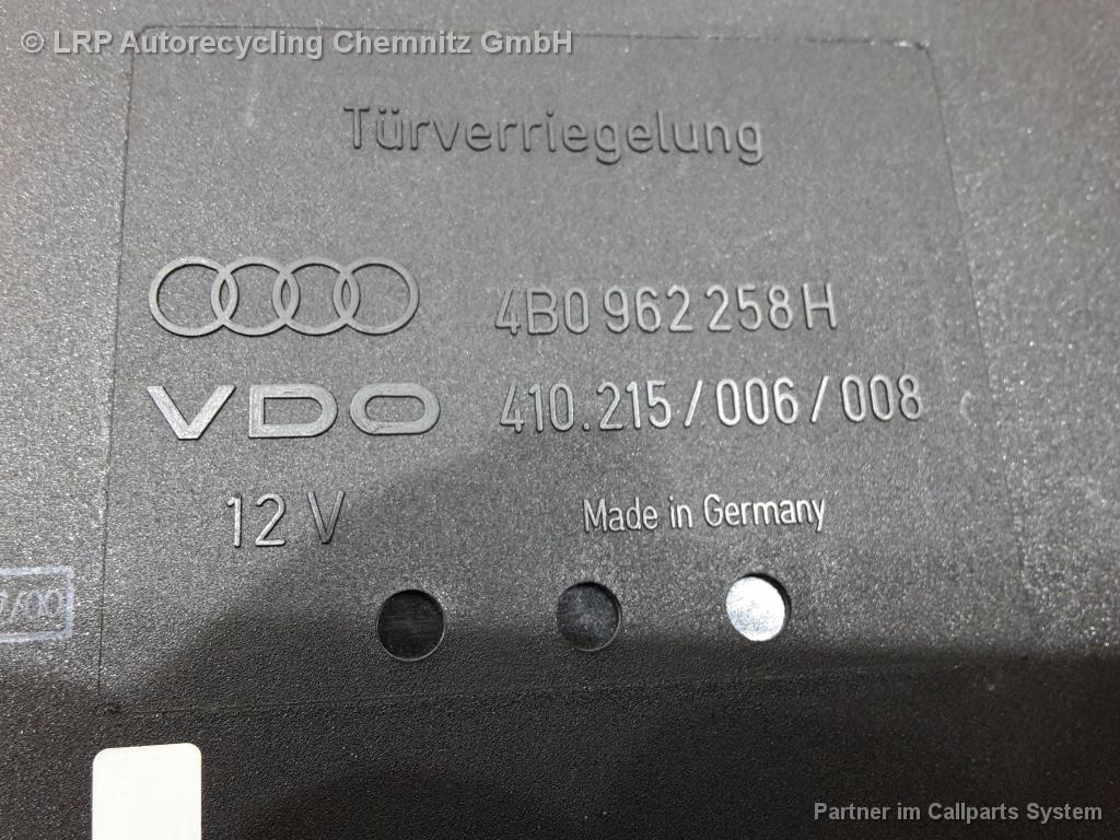 Audi A6 4B BJ 2001 Steuergerät Zentralverriegelung Steuerteil ZV 4B0962258H 410215006008