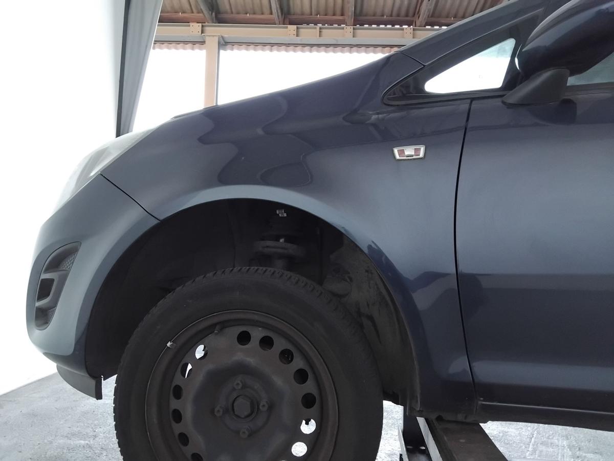 Opel Corsa D original Kotfl&uuml;gel vorn links GEU Ozeanblau Metallic Z22A BJ2014