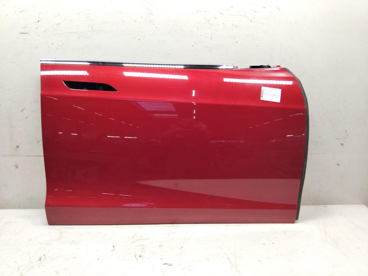 Tesla Model S T&uuml;r vorn rechts Beifahrert&uuml;r dunkelrotmet PPMR sunset red Bj.2019