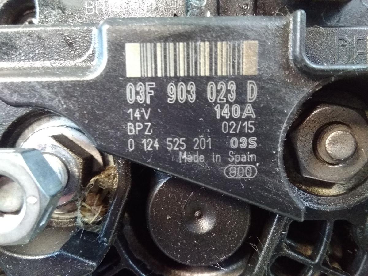 Seat Toledo 4 KG orig Lichtmaschine Generator 140A 03F903023D 1.2 TSI 63kw BJ15