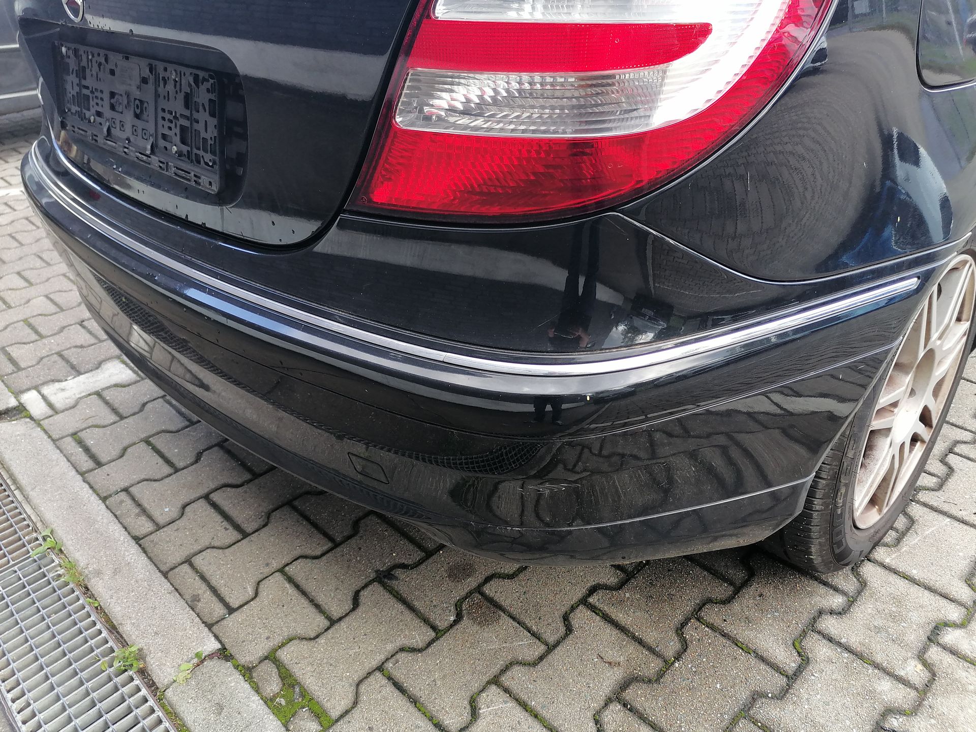 Mercedes CL203 Stoßstange Stoßfänger hinten 197-Obsidianschwarz BJ04-08