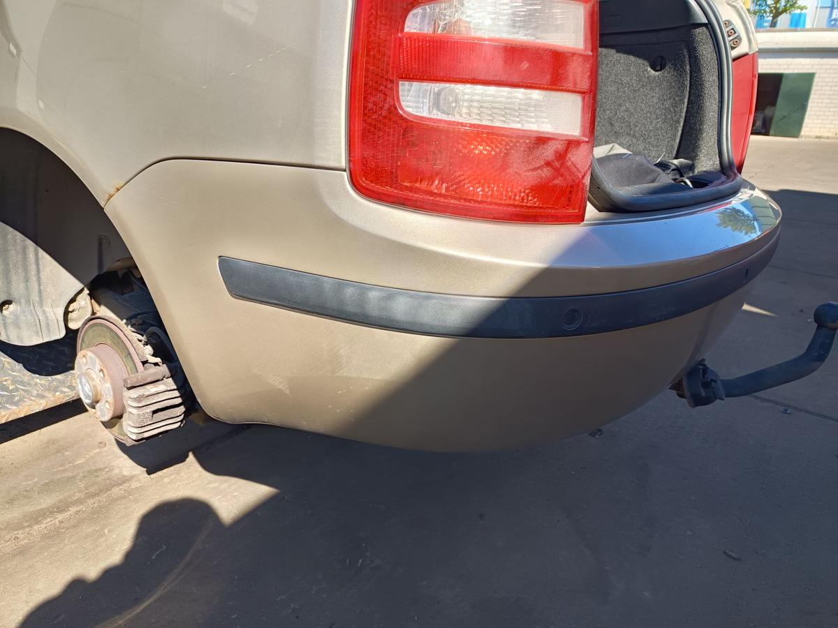 Skoda Fabia 6Y Kombi original Sto&szlig;stange hinten 9201 Sahara Beige PDC Bj 2004